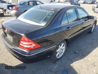 2002 Mercedes-Benz C with VIN WDBRF61J82F200560, listed as a Copart auction lot 52525265 with 122,066 mi miles and Clean Title. Bid and sale history available at carsss.com. Image 3.