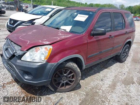 2006 Honda CR-V LX with VIN JHLRD68506C010083, listed as a IAAI auction lot 42104162 with 326,655 mi miles and . Bid and sale history available at carsss.com. Image 2.