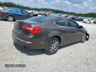 2015 Kia Cadenza Premium with VIN KNALN4D71F5185021, listed as a Copart auction lot 69857384 with 120,488 mi miles and Salvage Title. Bid and sale history available at carsss.com. Image 3.