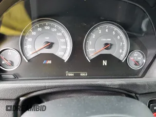 2015 BMW M3 with VIN WBS3C9C51FP805725, listed as a Copart auction lot 73618122 with 77,864 mi miles. Bid and sale history available at carsss.com. Image 9.