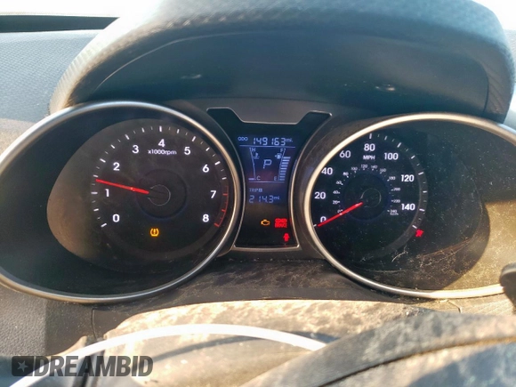 2013 Hyundai Veloster w/Black Int with VIN KMHTC6AD9DU112847, listed as a Copart auction lot 54225235 with 149,163 mi miles and Clean title. Bid and sale history available at DreamBid. Image 9.