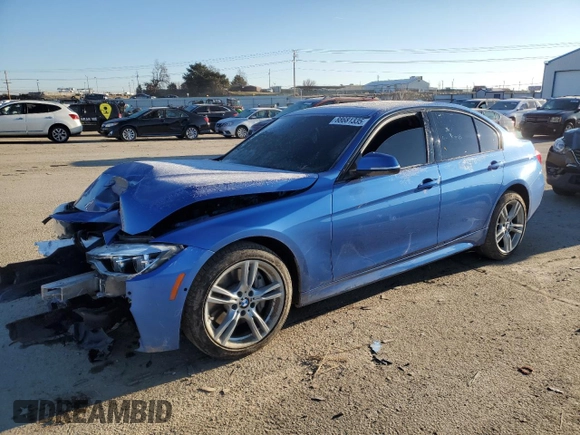 2016 BMW 3 Series 340i xDrive with VIN WBA8B7G56GNT95724, listed as a Copart auction lot 88681335 with 50,388 mi miles and Salvage title. Bid and sale history available at DreamBid. Image 1.