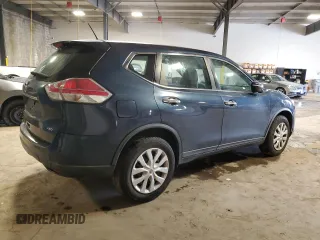 2015 Nissan Rogue SV with VIN KNMAT2MV3FP586481, listed as a Copart auction lot 53128015 with 124,834 mi miles and Salvage Title. Bid and sale history available at carsss.com. Image 3.