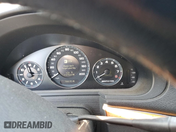 2007 Mercedes-Benz E 63 AMG with VIN WDBUF77X87B082522, listed as a Copart auction lot 42189345 with 78,835 mi miles and Salvage Title. Bid and sale history available at carsss.com. Image 9.