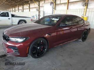 2022 BMW M5 z VIN WBS83CH0XNCK98720, wystawiony jako Copart lot #72822924 z przebiegiem 39 778 mil mil oraz Szkoda całkowita • Salvage title. Historia ofert i sprzedaży dostępna na DreamBid. Obrazek 1.