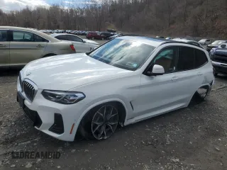 2024 BMW X3 xDrive30i with VIN 5UX53DP01R9U71639, listed as a Copart auction lot 52012865 with 3,316 mi miles and Salvage Title. Bid and sale history available at DreamBid. Image 1.