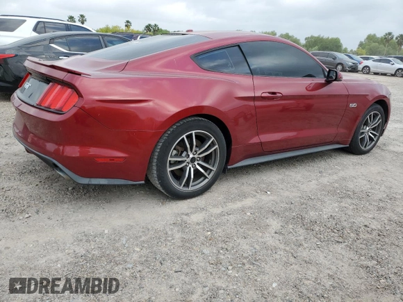 2015 Ford Mustang GT z VIN 1FA6P8CF9F5304482, wystawiony jako Copart lot #51574635 z przebiegiem 81 661 mil mil oraz Szkody całkowita. Historia ofert i sprzedaży dostępna na DreamBid. Obrazek 3.
