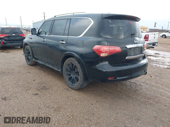 2011 Infiniti QX56 7-passenger with VIN JN8AZ2NF2B9502532, listed as a IAAI auction lot 41967065 with 226,780 mi miles. Bid and sale history available at carsss.com. Image 3.