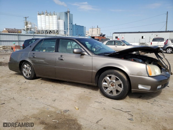 2001 Cadillac DeVille DTS with VIN 1G6KF57961U249148, listed as a Copart auction lot 73604474 with NaN miles and Salvage Title. Bid and sale history available at carsss.com. Image 4.