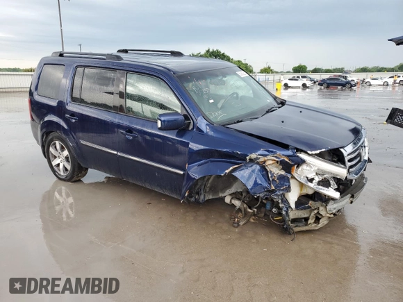 2013 Honda Pilot Touring with VIN 5FNYF3H94DB028123, listed as a Copart auction lot 55080925 with 214,388 mi miles and Salvage Title. Bid and sale history available at carsss.com. Image 4.