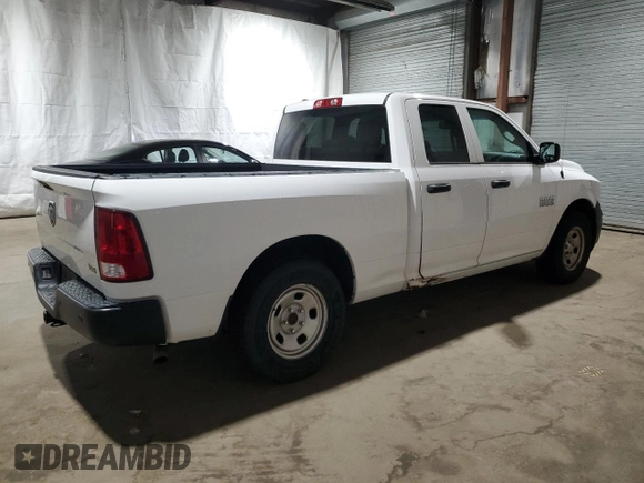 2018 Ram 1500 Tradesman z VIN 1C6RR6FG0JS194921, wystawiony jako Copart lot #54876475 z przebiegiem 77 579 mil mil oraz Czysty tytuł • Clean title. Historia ofert i sprzedaży dostępna na DreamBid. Obrazek 3.