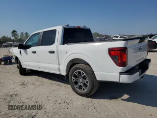 2024 Ford F-150 STX with VIN 1FTEW2K57RKD19468, listed as a Copart auction lot 73657674 with 5,055 mi miles and Salvage Title. Bid and sale history available at carsss.com. Image 2.