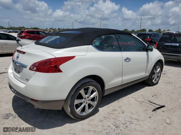 2014 Nissan Murano CrossCabriolet with VIN JN8AZ1FY9EW301081, listed as a Copart auction lot 64370234 with 45,879 mi miles and Salvage Title. Bid and sale history available at carsss.com. Image 3.