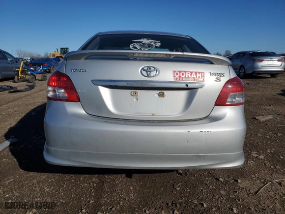 2007 Toyota Yaris with VIN JTDBT923871099652, listed as a Copart auction lot 49298265 with 0 mi miles and Salvage Title. Bid and sale history available at carsss.com. Image 6.