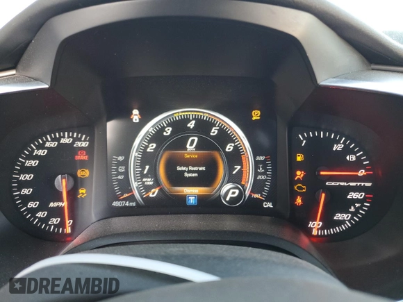 2019 Chevrolet Corvette 1LT with VIN 1G1YB2D73K5118011, listed as a Copart auction lot 36065463 with 49,074 mi miles. Bid and sale history available at carsss.com. Image 9.