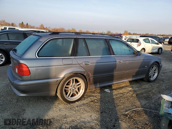 2002 BMW 5 Series 525iAT with VIN WBADS434X2GE10428, listed as a Copart auction lot 83689954 with 183,737 mi miles and Salvage Title. Bid and sale history available at carsss.com. Image 3.