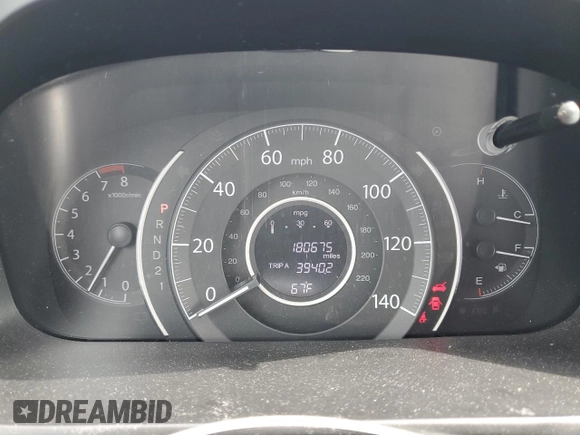 2013 Honda CR-V EX with VIN 5J6RM4H58DL076339, listed as a Copart auction lot 54006925 with 180,675 mi miles and Salvage Title. Bid and sale history available at carsss.com. Image 9.