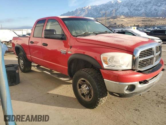 2007 Dodge Ram 2500 SLT with VIN 1D7KS28D87J533892, listed as a Copart auction lot 88345525 with 163,468 mi miles and Salvage Title. Bid and sale history available at carsss.com. Image 4.