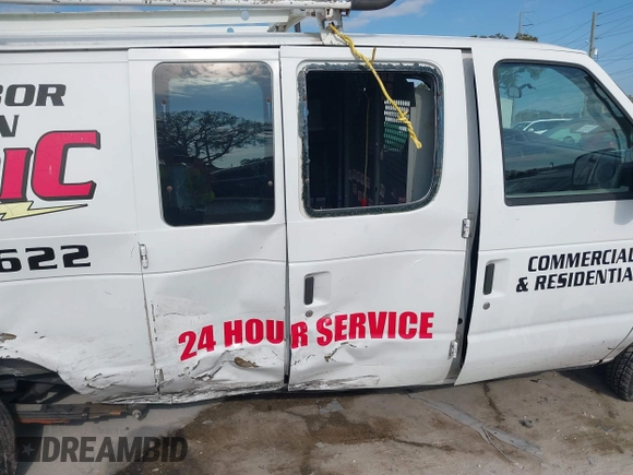 2010 Ford Econoline Cargo Commercial with VIN 1FTNE2EW6ADA38777, listed as a IAAI auction lot 41557940 with 176,936 mi miles and . Bid and sale history available at DreamBid. Image 12.