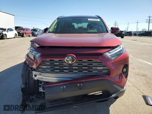 2025 Toyota RAV4 Hybrid Limited with VIN JTMD6RFV2SD153661, listed as a Copart auction lot 47197205 with 919 mi miles and Salvage Title. Bid and sale history available at carsss.com. Image 5.