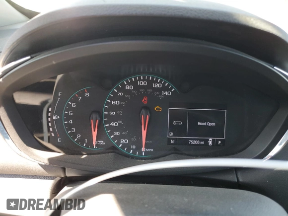 2020 Chevrolet Trax LS with VIN KL7CJKSB4LB033240, listed as a Copart auction lot 46091285 with 75,206 mi miles and Salvage Title. Bid and sale history available at carsss.com. Image 9.
