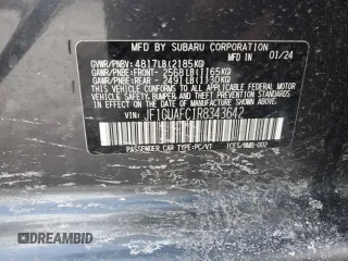 2024 Subaru Impreza Sport with VIN JF1GUAFC1R8343642, listed as a Copart auction lot 41467435 with 13,175 mi miles and Salvage Title. Bid and sale history available at carsss.com. Image 12.