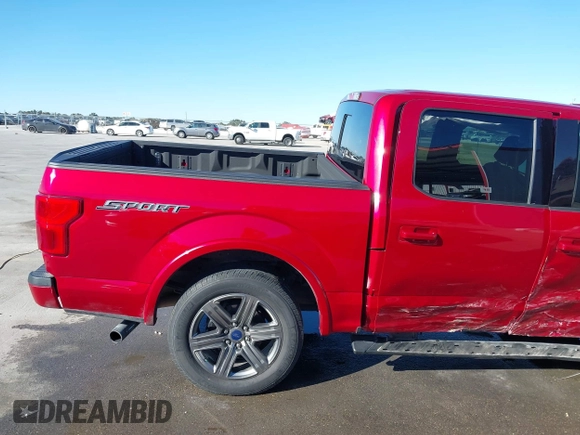 2020 Ford F-150 XL with VIN 1FTEW1C58LKE36430, listed as a IAAI auction lot 41390339 with 54,747 mi miles. Bid and sale history available at carsss.com. Image 19.