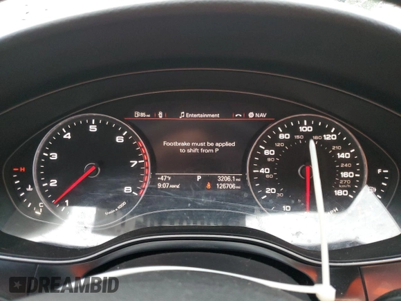 2012 Audi A7 3.0 Premium Plus with VIN WAUSGAFCXCN002273, listed as a Copart auction lot 80582624 with 126,706 mi miles and Salvage Title. Bid and sale history available at carsss.com. Image 9.