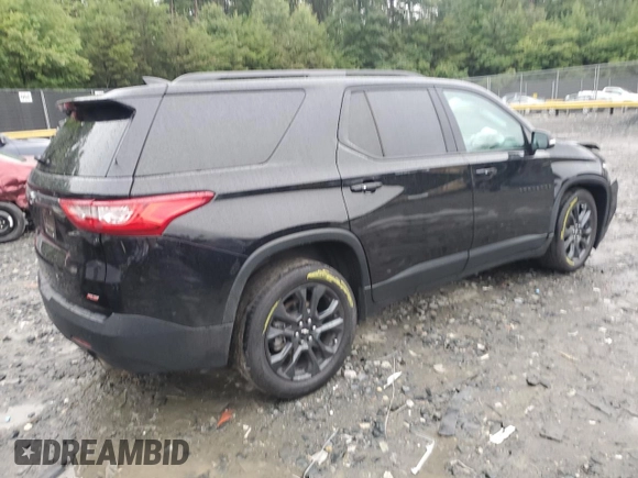 2021 Chevrolet Traverse RS with VIN 1GNEVJKW9MJ120773, listed as a Copart auction lot 64300084 with 82,397 mi miles and Salvage Title. Bid and sale history available at carsss.com. Image 3.