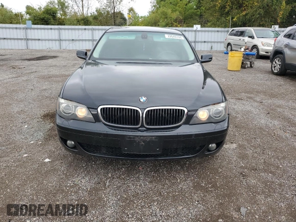 2008 BMW 7 Series 750Li with VIN WBAHN83508DT77682, listed as a Copart auction lot 72649744 with 176,832 mi miles and Clean Title. Bid and sale history available at DreamBid. Image 5.