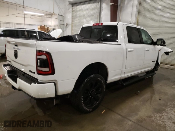 2022 Ram 2500 Big Horn with VIN 3C6UR5DJ3NG148578, listed as a Copart auction lot 82983164 with 38,972 mi miles and Salvage Title. Bid and sale history available at carsss.com. Image 3.