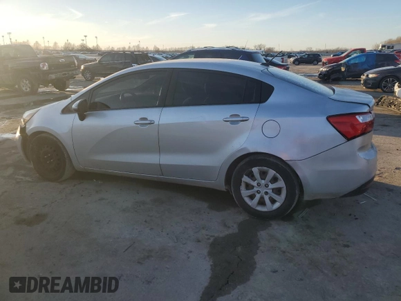 2015 Kia Rio LX with VIN KNADM4A30F6484857, listed as a Copart auction lot 46758725 with 131,930 mi miles and Salvage Title. Bid and sale history available at carsss.com. Image 2.