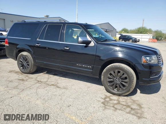2017 Lincoln Navigator Select with VIN 5LMJJ3JT2HEL04577, listed as a Copart auction lot 61502645 with 42,982 mi miles and Salvage title. Bid and sale history available at DreamBid. Image 4.