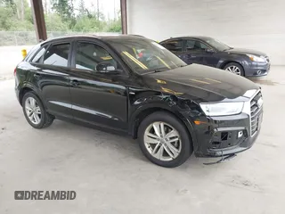2018 Audi Q3 Premium with VIN WA1ECCFS9JR004904, listed as a IAAI auction lot 42483869 with 27,499 mi miles and . Bid and sale history available at DreamBid. Image 1.
