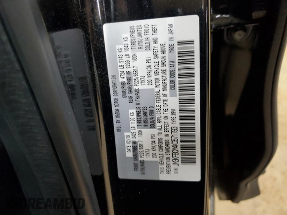 2019 Mazda CX-5 Touring with VIN JM3KFBCM4K0571793, listed as a Copart auction lot 49696825 with 97,305 mi miles and Salvage Title. Bid and sale history available at carsss.com. Image 13.