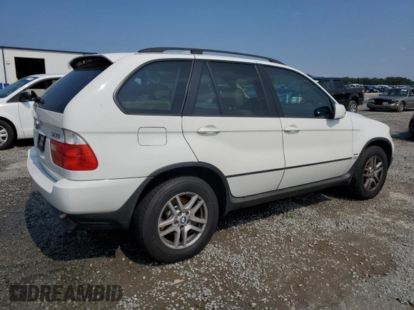 2005 BMW X5 3.0i with VIN 5UXFA13545LY18548, listed as a Copart auction lot 72833354 with 128,025 mi miles and Salvage Title. Bid and sale history available at carsss.com. Image 3.