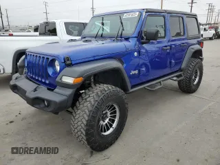 2020 Jeep Wrangler Unlimited Sport S с VIN 1C4HJXDN3LW181949, выставлен на аукционе Copart как лот 62301625 с пробегом 50 091 миль миль и Списание • Salvage title. История ставок и продаж доступна на DreamBid. Изображение 1.
