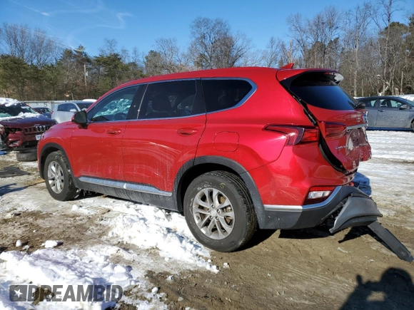2020 Hyundai Santa Fe SEL with VIN 5NMS3CAD9LH279665, listed as a Copart auction lot 41448755 with 24,779 mi miles and Salvage Title. Bid and sale history available at carsss.com. Image 2.