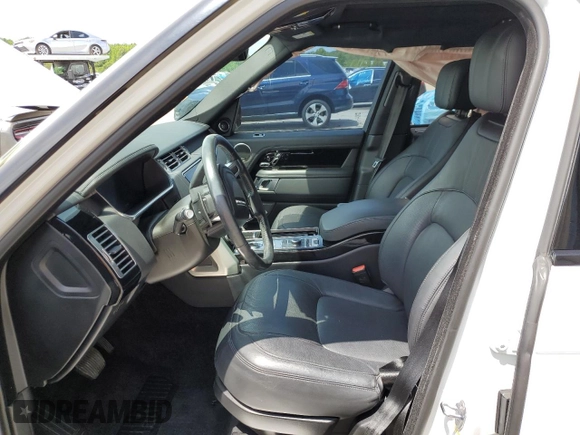 2018 Land Rover Range Rover HSE with VIN SALGS2SV6JA502187, listed as a Copart auction lot 55225665 with 42,880 mi miles and Salvage title. Bid and sale history available at DreamBid. Image 7.