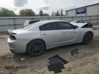 2023 Dodge Charger SXT with VIN 2C3CDXBG0PH627358, listed as a Copart auction lot 51266455 with 16,394 mi miles and Salvage Title. Bid and sale history available at carsss.com. Image 3.