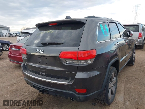 2014 Jeep Grand Cherokee Limited with VIN 1C4RJFBG3EC534827, listed as a IAAI auction lot 41907916 with 138,811 mi miles and . Bid and sale history available at DreamBid. Image 4.
