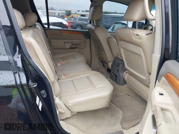 2008 Infiniti QX56 with VIN 5N3AA08D98N902382, listed as a IAAI auction lot 40817424 with 178,284 mi miles. Bid and sale history available at carsss.com. Image 8.