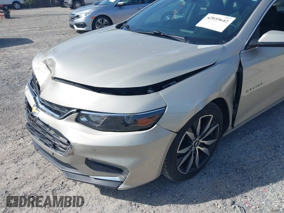 2016 Chevrolet Malibu LT with VIN 1G1ZF5SX6GF194658, listed as a IAAI auction lot 42059642 with 112,389 mi miles and . Bid and sale history available at DreamBid. Image 17.