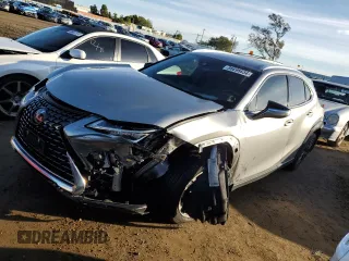 2021 Lexus UX with VIN JTHX3JBH0M2039680, listed as a Copart auction lot 86896634 with 50,383 mi miles and Salvage Title. Bid and sale history available at carsss.com. Image 1.