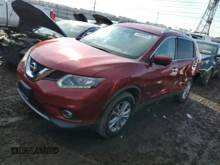 2016 Nissan Rogue SV with VIN KNMAT2MV3GP656594, listed as a Copart auction lot 47096865 with 113,104 mi miles and Salvage Title. Bid and sale history available at carsss.com. Image 1.