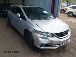 2014 Honda Civic Sedan EX with VIN 2HGFB2F86EH553768, listed as a IAAI auction lot 42042742 with 185,342 mi miles. Bid and sale history available at carsss.com. Image 1.