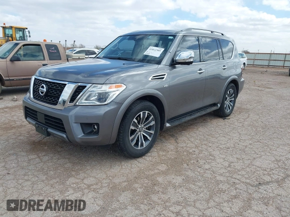 2020 Nissan Armada SV z VIN JN8AY2ND5LX017896, wystawiony jako IAAI lot #41842305 z przebiegiem 60 580 mil mil oraz . Historia ofert i sprzedaży dostępna na DreamBid. Obrazek 18.