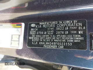 2015 Kia K900 Luxury z VIN KNALW4D48F6022153, wystawiony jako IAAI lot #42371868 z przebiegiem 75 422 mil mil oraz . Historia ofert i sprzedaży dostępna na DreamBid. Obrazek 9.