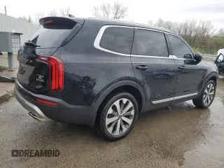 2020 Kia Telluride EX with VIN 5XYP34HCXLG071703, listed as a Copart auction lot 51601905 with 76,529 mi miles and Salvage Title. Bid and sale history available at DreamBid. Image 3.