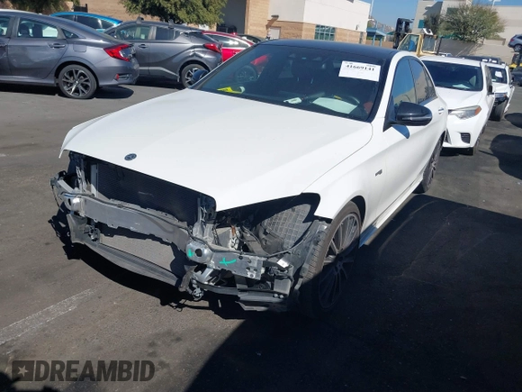 2018 Mercedes-Benz C 43 AMG with VIN 55SWF6EB5JU254522, listed as a IAAI auction lot 41669141 with 38,724 mi miles and . Bid and sale history available at carsss.com. Image 19.